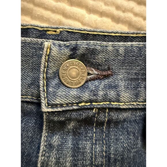 Polo Ralph Lauren Patchwork Vintage Denim Midi Skirt 2 - Picture 7 of 10